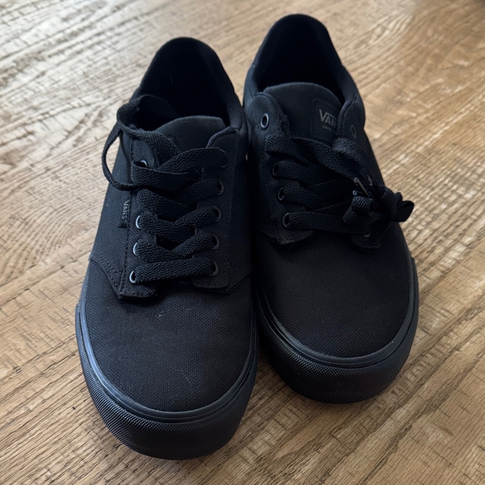 Vans All-Black Canvas Shoes